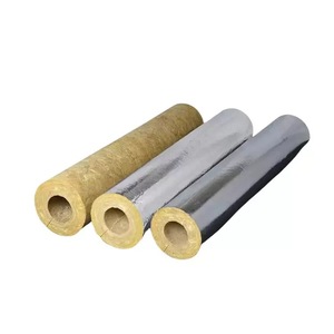 Isolation thermique pour tuyaux en laine de roche, diamètre intérieur 25 mm, densité 120 kg/m³, avec revêtement en feuille d'aluminium, pour conduites de vapeur ignifuges - Product Image 2