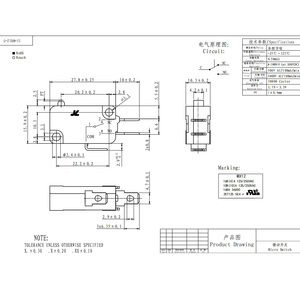 Công suất cao hiện tại Micro giới hạn chuyển đổi 3pin kw7 loạt màu xanh lá cây nhỏ giới hạn du lịch vi chuyển đổi - Product Image 6