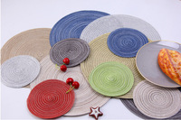 Nouveau personnaliser Boho coloré coton personnalisé à la main décor de Table macramé napperon sous-verre ensemble