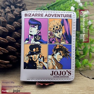 8 Modelli di Portafogli Anime Jojo in PU di Alta Qualità, Portamonete con <span class=keywords><strong>Cerniera</strong></span>, Portafogli in Pelle per <span class=keywords><strong>Uomo</strong></span> - Product Image 3