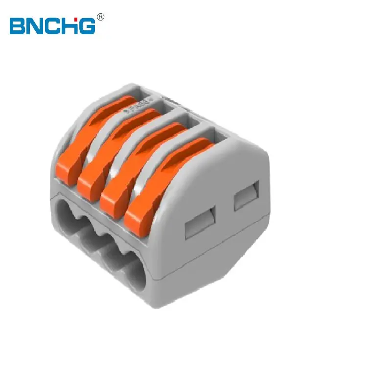BNCHG düşük fiyat 4Pins elektrik Terminal bloğu tel hızlı kablo konektörü 222-414