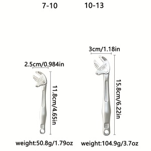 Kunci pas dapat disesuaikan cakar kepiting langsung pabrik kunci pas dapat disesuaikan bukaan besar Ratchet adaptif cepat Multifungsi - Product Image 3