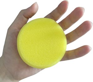 Spugna Assorbente Rotonda in Ceramica Multiuso Gialla per Strumenti Artistici e Soggetti su Tela - Product Image 5
