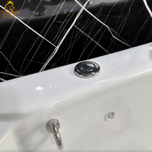 Baignoire pour animaux de compagnie de luxe en acrylique écologique multifonctionnelle haut de gamme EUR PET pour une utilisation à domicile dans la salle de bain pour chiens, chats et petits animaux - Product Image 5