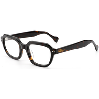 Monture de lunettes rectangulaires rétro Elan Optical YB6608, meilleure vente, unisexe, en acétate, lunettes optiques écologiques, livraison directe d'usine