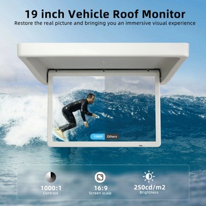 19 Inch MP5 Ceiling Motorized Mounted LCD Display Bus Video TV Screen for Tour Bus Truck Cruise Entertainment OEM Factory - Product Image 4