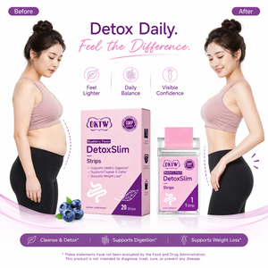Complément Oral Détoxifiant Naturel DetoxSlim Marque Blanche pour la Gestion du Poids et le Nettoyage Doux de l'Intestin, Saveur Myrtille - Product Image 5