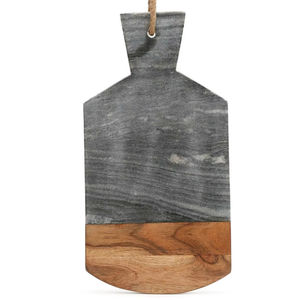 Bloc de coupe en bois de manguier fait à la main prix de gros planche à découper en bois solide avec poignée pour tous - Product Image 1