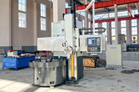 Tour vertical CNC à colonne unique de grand diamètre CK5131 intelligent et automatique avec table rotative, rail transversal et tourelle pour tournage et perçage