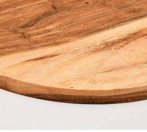 เขียงไม้ทรงกลมแบบกำหนดเอง | เขียงไม้ธรรมชาติ100% เป็นมิตรกับสิ่งแวดล้อมสำหรับสับเนื้อและชีส | ไม่มีสีย้อมหรือสารพิษ - Product Image 3