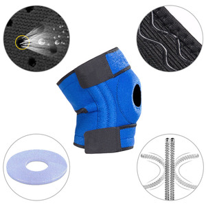 Rodillera de compresión ajustable con rótula abierta para correr, saltar al cuerdo y <span class=keywords><strong>tenis</strong></span> - Product Image 5