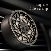 Diffuseur parfumé TopOne en métal à grille géométrique, clip magnétique de ventilation pour intérieur automobile premium
