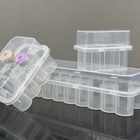 Boîtes en plastique transparent jetables de 3 ml à 20 ml (lot de 10) pour poudre lyophilisée et stockage de vaccins, étui pour peptides - Vente en gros