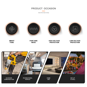 Chất lượng tốt 24Volt đến 220V tinh khiết Sine Wave Off Grid Power Inverter Điện áp biến áp inversor conversor 2000 Wát - Product Image 4