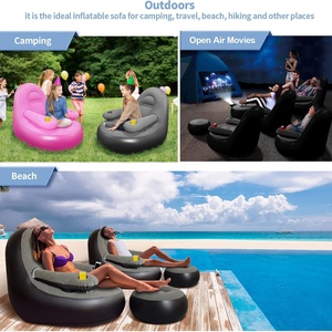 <b>Inflatable</b> Couch <b>Inflatable</b> <b>Sofa</b> Chair Blow up Couch for Adults and Kids Suitable for Room Camping Yard Beach Garden and Sunbath - Product Image 2