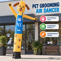 Mascotte gonflable personnalisée pour toilettage canin, idéale pour salon d'animaux, publicité extérieure, promotion, affichage marketing, vente en gros