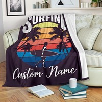 Couverture en molleton de flanelle Jacquard personnalisée avec logo tricoté couverture de surf quantité minimale de commande 10 pièces en gros conception d'impression personnalisée