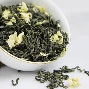 Thé vert au jasmin en feuilles entières, biologique, non transformé, amincissant, antioxydant, de haute qualité, fait à la main, emballé sous vide, 100g - Product Image 1