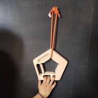UNIQ Multifuncional Madera Gimnasio Anillo Dedo Tablero de entrenamiento Ejercicio Dedo Agarre Pull-up Escalada Entrenamiento