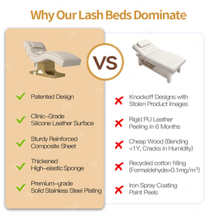 Turri điện nâng cong Lash Giường làm việc lông mi thẩm mỹ cáng Lash mặt lông mày giường Lash camillas Para pestaas - Product Image 4