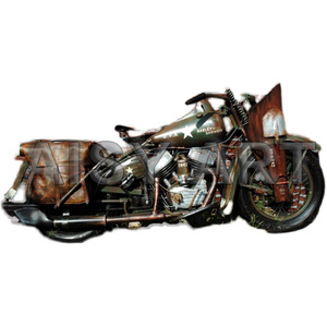 Viento Industrial <span class=keywords><strong>Harley</strong></span> Indian motocicleta Modelo 1:1 tridimensional 3D estaño pared decoración Bar restaurante Metal pintura - Product Image 4