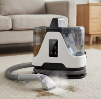 Meilleure machine de nettoyage en profondeur portable pour tapis et tissus d'ameublement, avec vapeur et chauffage, pour nettoyage des taches, idéale pour les nettoyages professionnels humides et secs.