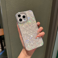 Mode Fille Amour Coeur Conception Cowry Marbre Diamant Lentille Téléphone étui pour iphone 15 Pro Max 16E 15Plus 14 13 Mini Accessoires