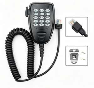 AARMN4026B PMMN4089A Micrófono <span class=keywords><strong>de</strong></span> Palma con Teclado DTMF, Micrófono PTT con Altavoz, Resistente y Portátil <span class=keywords><strong>para</strong></span> Radios Móviles y Walkie Talkies CB - Product Image 2