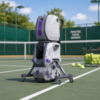 Robot lanceur de balles de tennis AI TECH, machine automatique d'alimentation en balles de tennis pour l'entraînement professionnel sur le terrain