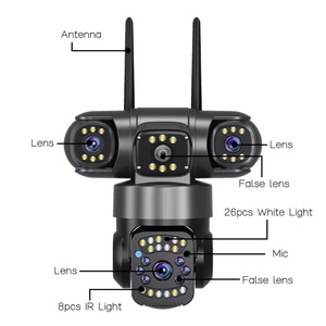 Yoosee WiFi 4G <b>Camera</b> Three Lenses Outdoor 15MP 8K HD Bullet IP Full Color Night Vision V380 Pro <b>CCTV</b> <b>Security</b> Protection <b>Camera</b> - Product Image 1
