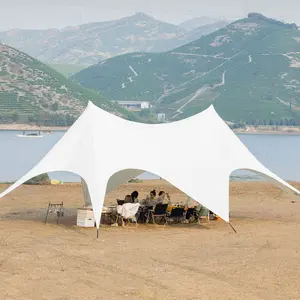 40-60人定制天篷帐篷户外有效遮阳防晒无紫外线章鱼天篷野营海滩遮蔽物