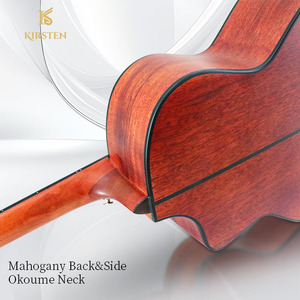 Instrumento al por mayor 41 ''tamaño completo de madera maciza <span class=keywords><strong>guitarra</strong></span> profesional mate caoba abeto superior guitarras acústicas de madera <span class=keywords><strong>Guitarra</strong></span> - Product Image 3
