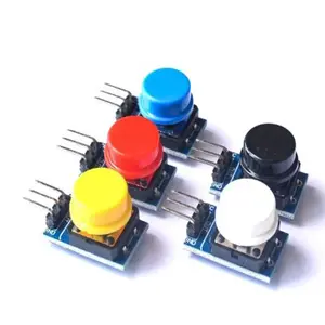 12X12MM Big Key Module Button Module Light Touch Switch Module with Hat High Level Output for Arduino or Raspberry Pin 3
