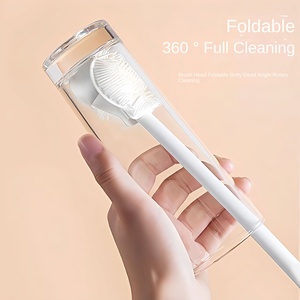Brosse de nettoyage pliable en PP pour la maison et la bouilloire, <span class=keywords><strong>outil</strong></span> de cuisine portable multifonctionnel - Product Image 1