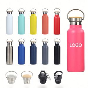 ขวดน้ำกีฬาสแตนเลสสตีลปราศจากสาร BPA ป้องกันการรั่วซึม พร้อมโลโก้สั่งทำ ความจุขนาดใหญ่ เหมาะสำหรับการเดินทาง ท่องเที่ยวกลางแจ้ง และออกกำลังกาย - Product Image 1