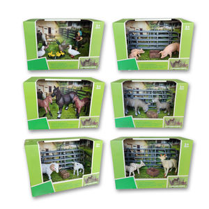 Venta al por mayor realista animales de granja caballo oveja cerdo pato burro figuras conjunto simulación animales modelos Juguetes - Product Image 1