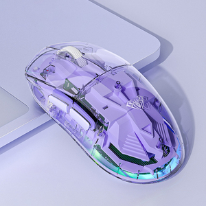 Aula Sc660 Transparante Case Drie Mode Bedrade 2.4G Bt Oplaadbare <span class=keywords><strong>Computer</strong></span> Gaming Draadloze Muis - Product Image 4
