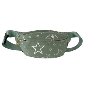 Trendy Star Print Waist Bag Nylon Zipper Closure Women's Crossbody Bag For Everyday Outfits Fall 2025 - Product Image 5