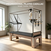 Ensemble de Pilates en bois d'érable MJD, 5 pièces, équipement de Pilates de qualité commerciale, adapté aux exercices de renforcement du tronc
