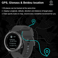 Reloj Deportivo Sunroad con GPS, Monitor de Ritmo Cardíaco y Recuperación, Seguimiento de Actividad Diaria, Logotipo Personalizado, Certificado a Prueba de Agua 100M, Cómodo