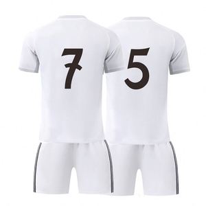 Uniformes de Fútbol de Verano, Camiseta de Manga Corta Estampada, Nueva Temporada 25/26, Camiseta Local del Madrid, Secado Rápido, Uniforme de Competición de Clubes Europeos - Product Image 1