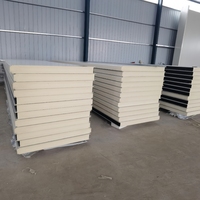 Panneaux sandwich en polyuréthane ignifuges et écologiques pour l'industrie, isolation thermique, largeur 100 mm 150 mm, PU PIR, cuisine
