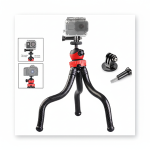 Trépied en silicone flexible pour appareil photo numérique avec verrouillage par torsion, design portable, compatible Go Pro - Product Image 1