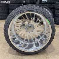 FANXI Nouvelles Jantes Polies 24x14 22x12 KG1 Type Identique KF023 8x165.1 6x139.7 6x135 5x127 8x170 pour Chevy Gmc RAM Denali Jeep