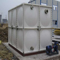 Réservoir d'eau de 75 000 L pour élevage avicole et aquacole, démontable, transport, grand volume, réservoir d'eau en FRP