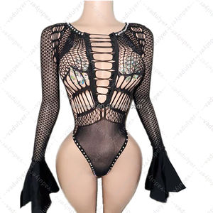 ملابس رقص غريبة من الدانتيل والشبك الماسي من مصنع Vadulyer الأصلي للبيع بالجملة، شاملة الرسوم الجمركية - Product Image 2