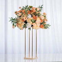 Nouveau support décoratif géométrique pour mariage, présentoir de fenêtre haut-bas, ornements décoratifs pour table principale de mariage BR-0952