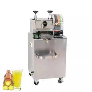 2022 Top Selling Stainless steel electric vertical sugar cane juicer machine / sugar cane juice extractor