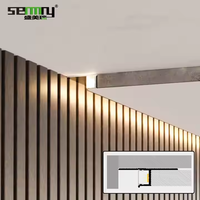 Shensheng Factory moderne LED-Licht Aluminium Sockel leiste Einfache Installation Wand paneel für den Hotel gebrauch