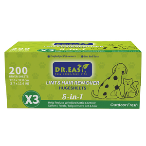 Feuilles adoucissantes pour sèche-<span class=keywords><strong>linge</strong></span> biodégradables et écologiques absorbant les poils d'animaux - Product Image 1